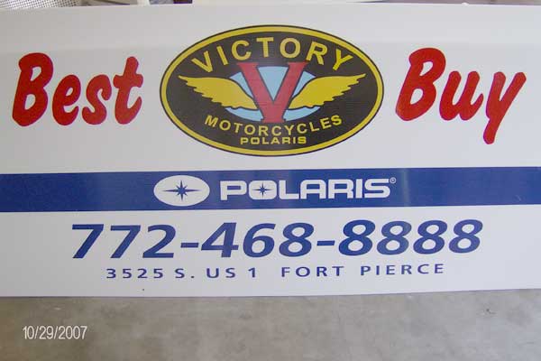 High Pressure Water Blasted Signs